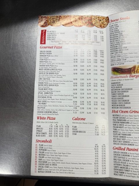 Verree Express Pizza Menu 4